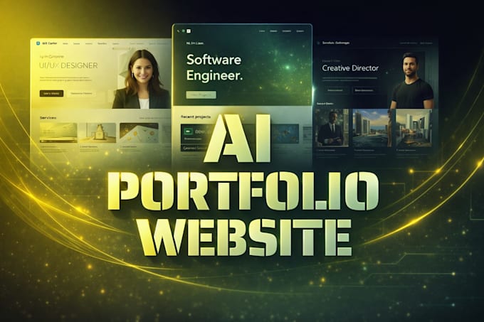 create a ai powered portfolio website with a luxury design