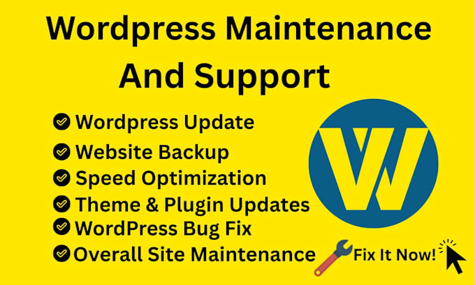 provide maintenance and support for your wordpress website
