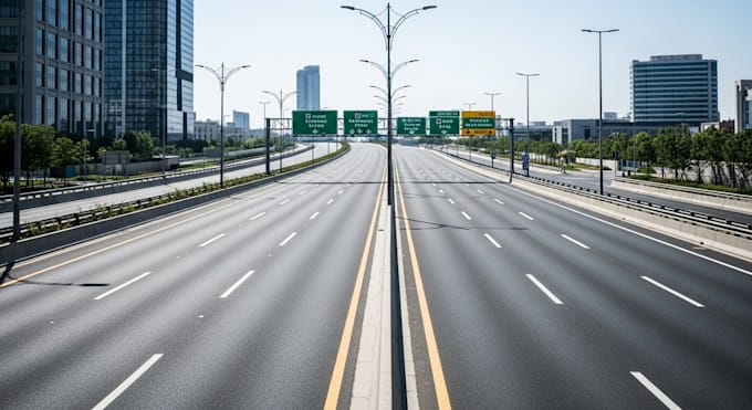 design 3d road, highway, and intersection layouts with sidewalks and roundabouts
