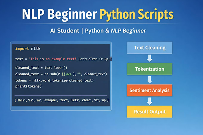 do nlp beginner projects and python coding tasks