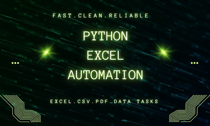 automate excel and CSV tasks using python scripts