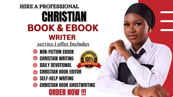 be your christian ebook ghostwriter, daily devotional book writer prayer journal