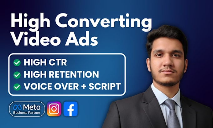 create video ad creatives for facebook, instagram, ecommerce
