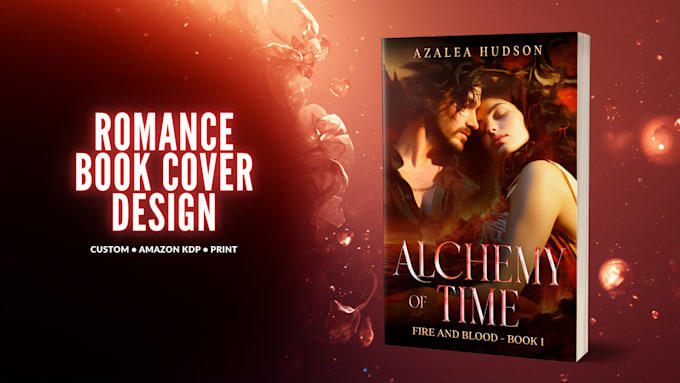 design a custom book cover for romance authors