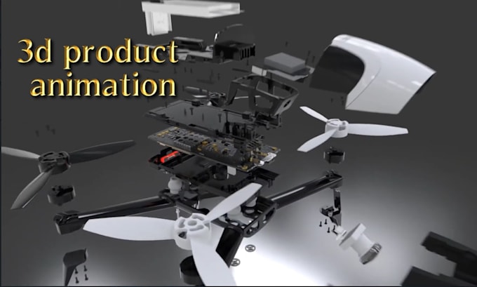3d product animation industrial product design explosive view assembly animation