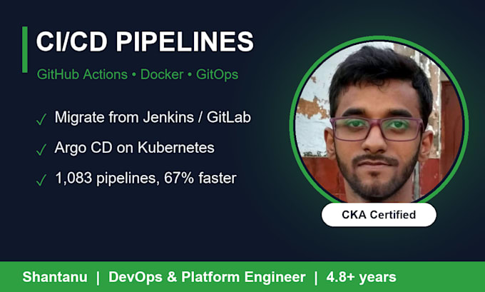 set up ci cd pipelines with github actions, argocd and kubernetes gitops
