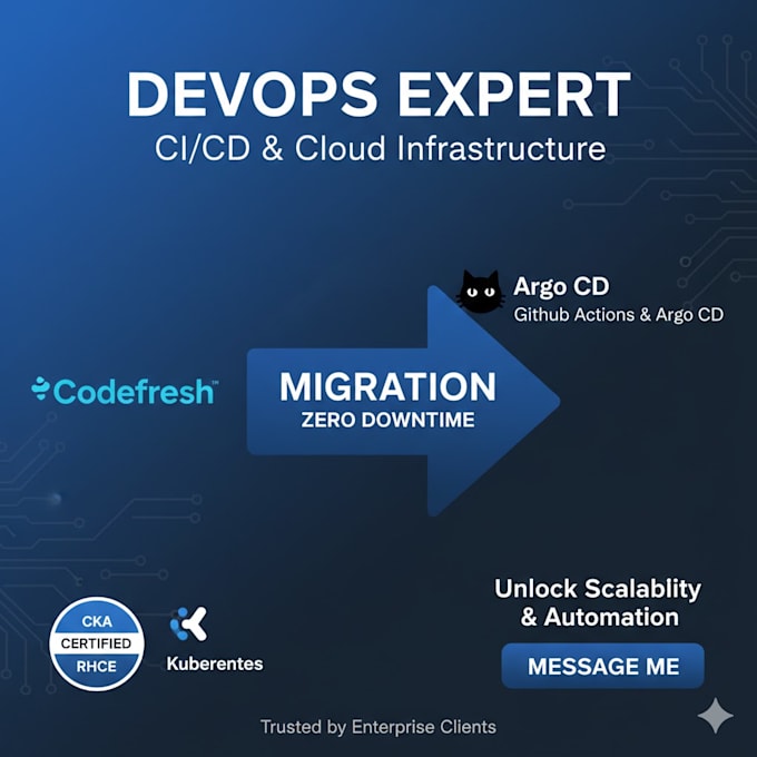 provide expert devops migration to github actions and kubernetes gitops setup