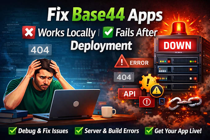 debug and fix base44 apps that work locally but fail after deployment