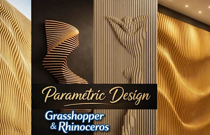 create parametric 3d wall, grasshopper, rhino 3d ,digital fabrication 3d models