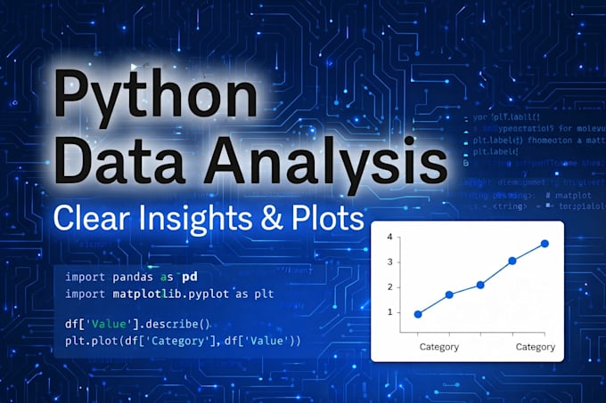 analyze your data using python and provide clear insights