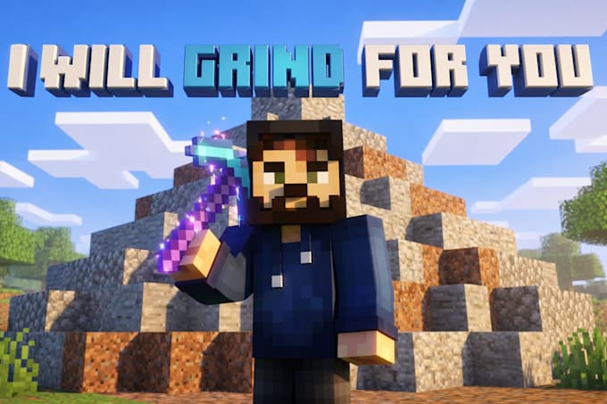 manually grind resources and terraform in minecraft