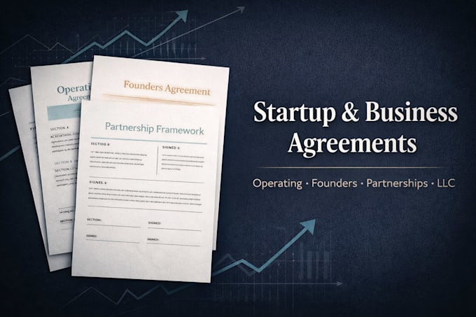 draft operating agreements, llc documents, partnership, startup legal agreements