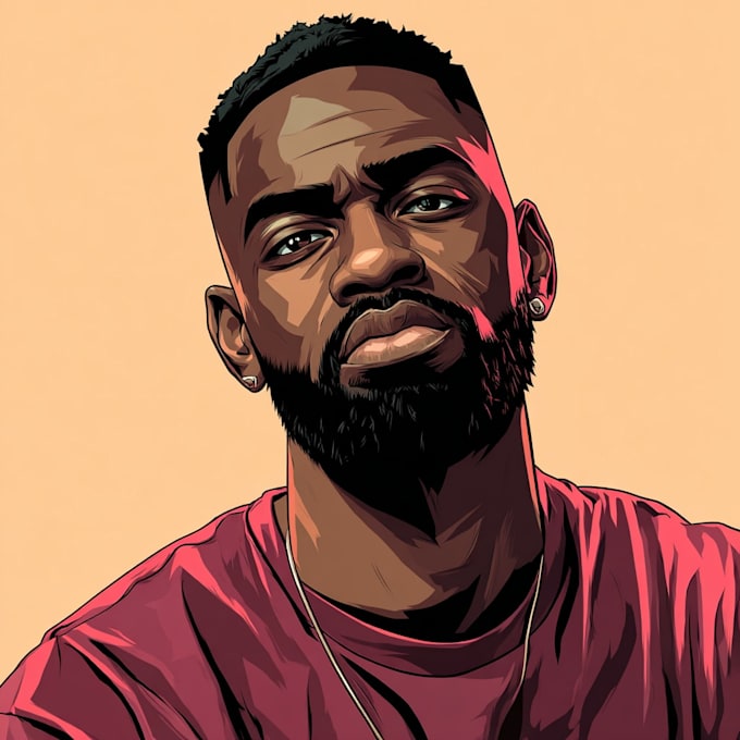 do vector portrait or cartoon portrait