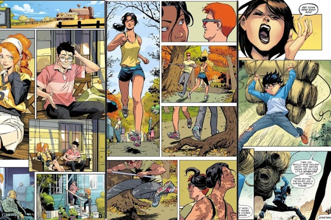 draw comic book pages comic illustration graphic novel comic panels
