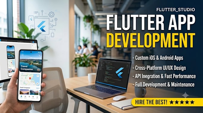 develop you complete flutter application