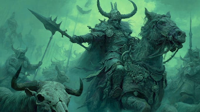 create warhammer style dark fantasy art