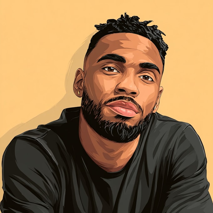 draw amazing vector cartoon portrait
