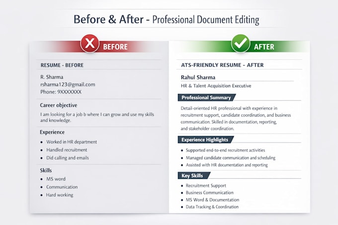 do resume writing, business documentation, and flyer design