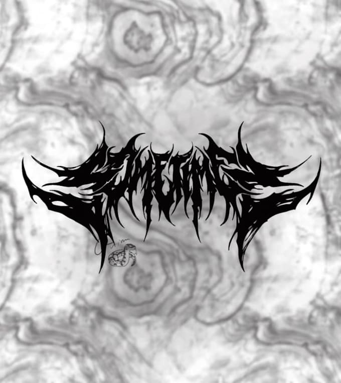 create a dark and edgy metal logo for you