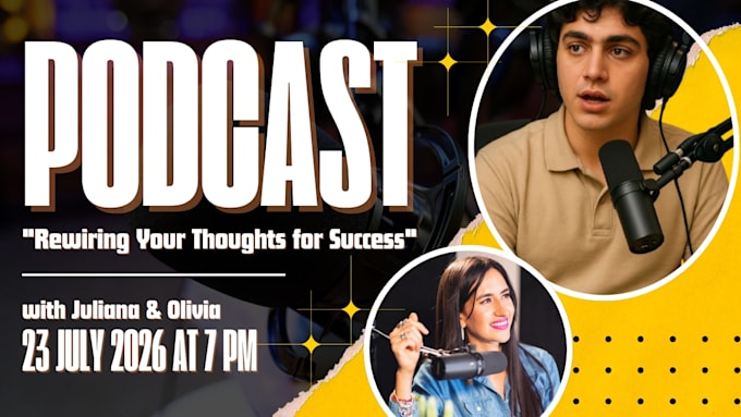 design eye catching podcast thumbnail