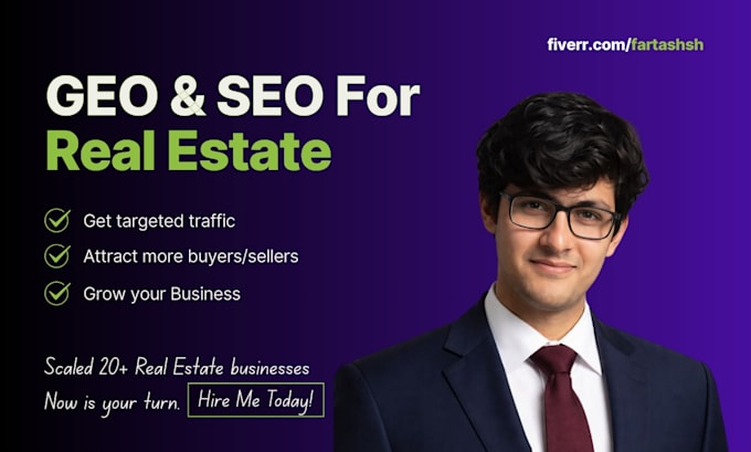 do geo, SEO, aeo for your real estate website