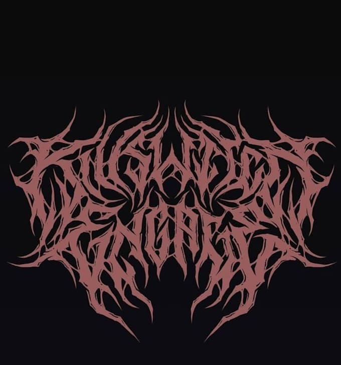 create a metal logo with source files included