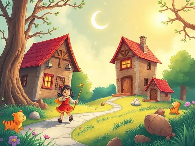 Illustrate dreamy story scenes for your custom children book by ...