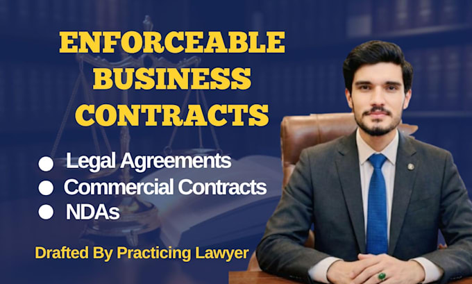 draft enforceable business contracts, ndas and legal agreements