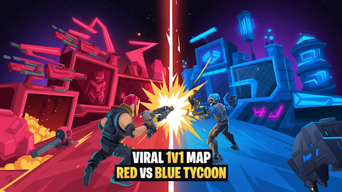 create a viral fortnite 1v1 red vs blue map, tycoon zonewar with verse code