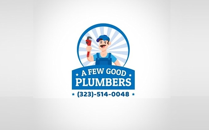 design a powerful plumbing company logo