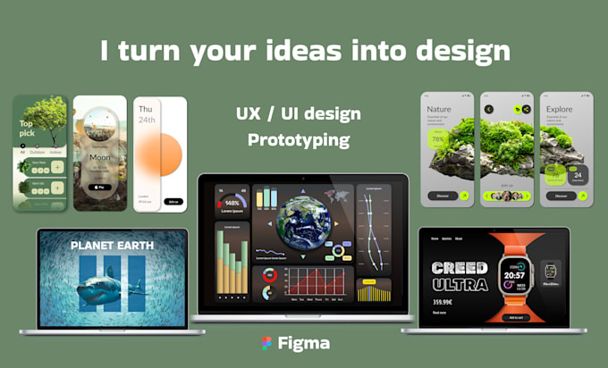 design clean and modern UI UX in figma