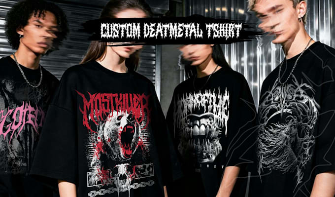 design custom death metal typography