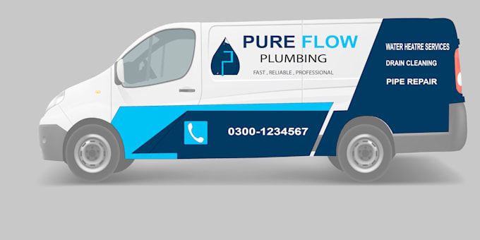 design realistic 3d van wrap , car wrap , food trucks