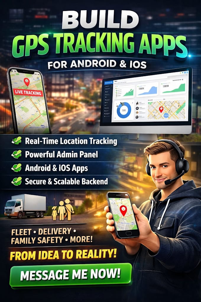 develop gps tracking app, location tracking app, geo location app, finder app