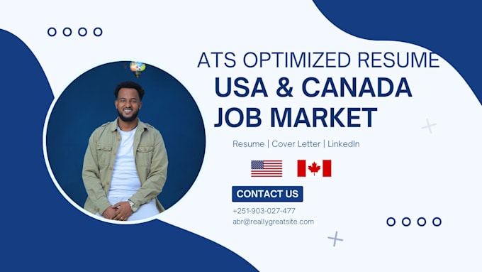 ats optimized resume for USA and canada job applications pro