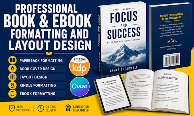 do book formatting for amazon kdp, kindle ebook formatting, paperback formatting