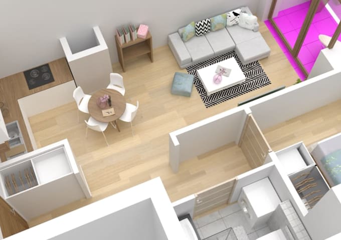 Do professional space planning and furniture layout for your room and ...