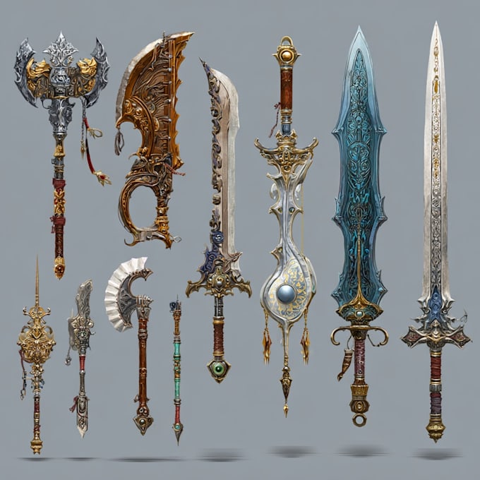draw your prop or fantasy weapon designs