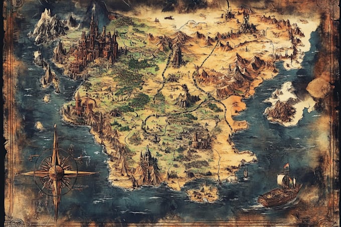 do fantasy city map