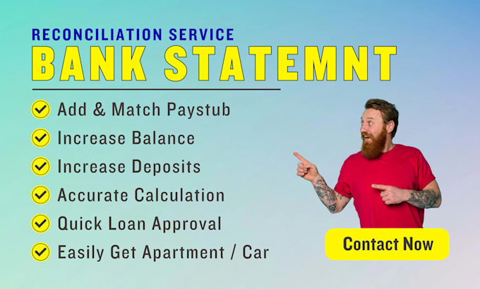 reconcile bank statement PDF to editable format