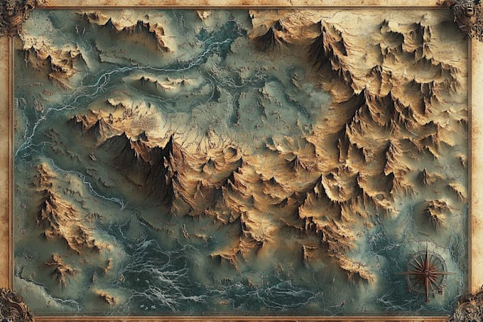 make fantasy map illustration
