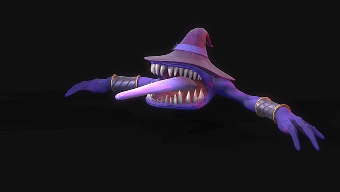 do the 3d creatures characters for games or animations