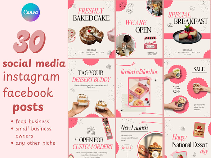 design professional canva social media posts, instagram posts, and facebook ads