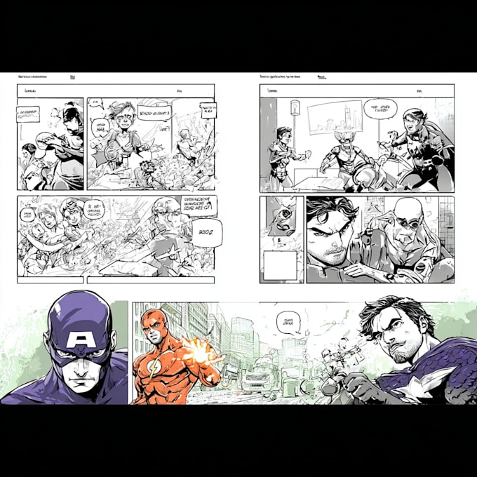 create comic book art