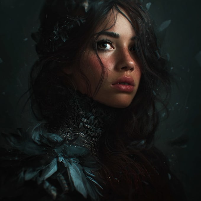 create fantasy character portrait art