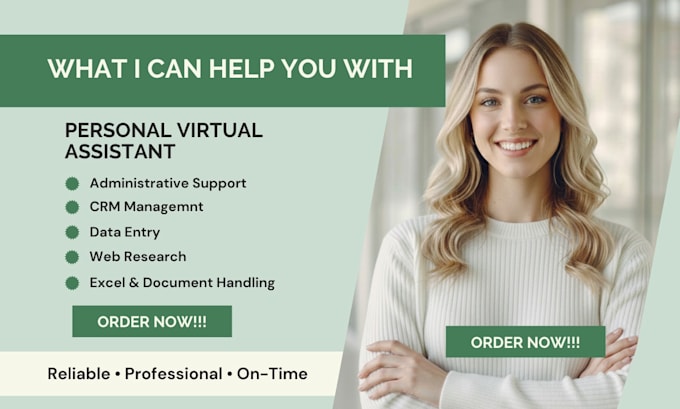 be your personal virtual assistant, administrative support