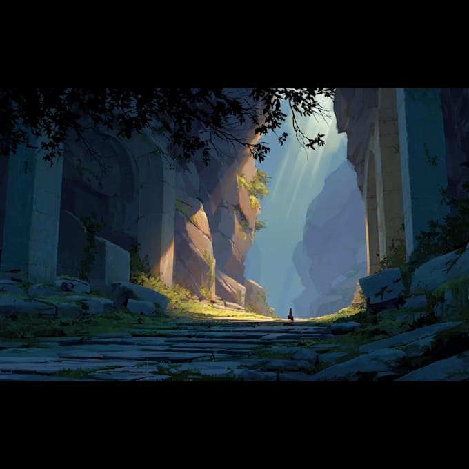 Environment concept art landscape design by Gooseephin | Fiverr