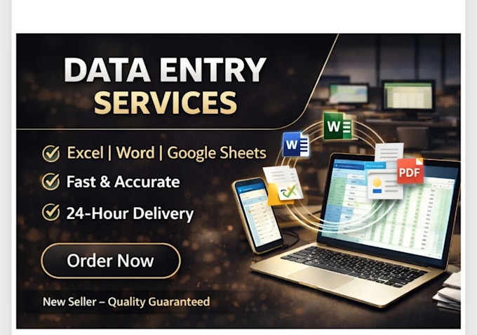 manage excel data entry and PDF to word documents conversion