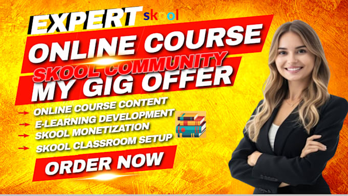 create and manage skool online courses and communities