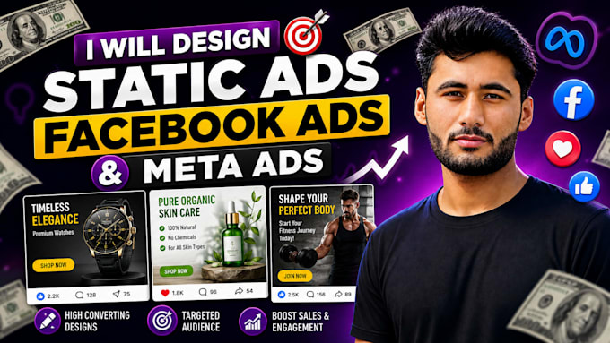 design static ads facebook ads and meta ads